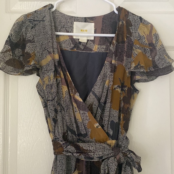 Anthropologie Maeve Silk Floral Dress - Picture 1 of 13